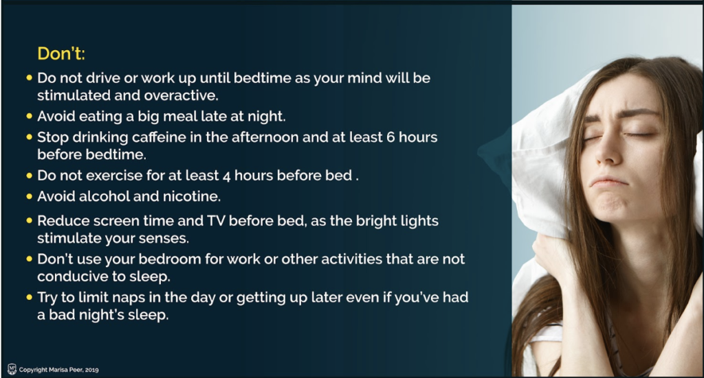 How To Fall Asleep - Change your sleep habits, Dont's