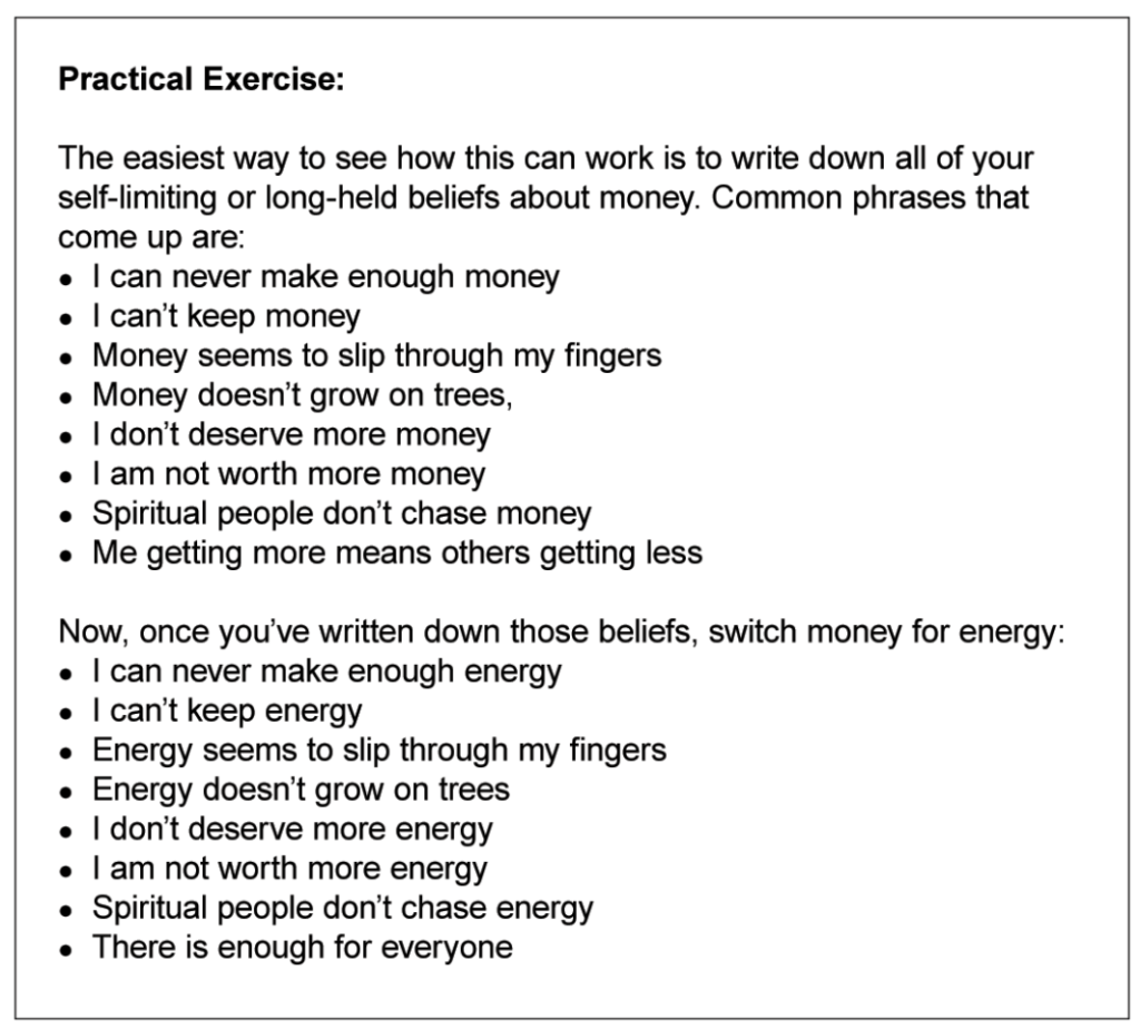how to stop spending money exercise