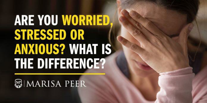 Difference between stress and anxiety