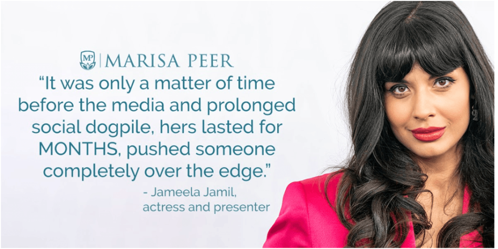 Jameela Jamil quote about Marisa Peer